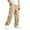 Khaki, variant on TKKCS Boys Wide Leg Cargo Pants Multi Pockets Casual Elastic Waist Relaxed Fit Twill Pants for School Outdoor Khaki 9-10 Years