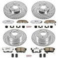 thumbnail image 3 of PowerStop Front and Rear Z26 Street Warrior Carbon-Fiber Ceramic Brake Pad and Drilled and Slotted Rotor Kit Fits: ACURA Select Models K2298-26, 3 of 9