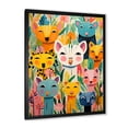 thumbnail image 2 of Designart "Colorful Creatures Nursery Animal Pattern III" People Framed Wall Art - Farmhouse Colorful Animal Nursery Living Room Framed Canvas Art, 2 of 6