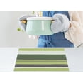 thumbnail image 5 of REGALWOVEN Morden Placemats Set of 6 Placemats for Dining Table Decor Indoor Outdoor Washable Kitchen Table Mat Wipe Clean Green 18*12in, 5 of 7