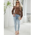 thumbnail image 6 of Zeagoo Womens Elegant Blouse Lace Long Sleeve Tops Dressy Cute Fall Tops Casual Work T-Shirts, 6 of 8