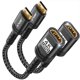 thumbnail image 1 of Mini adaptador HDMI a HDMI JSAUX 4K 60 Hz HDR 3D 18 Gbps, paquete de 2, 1 of 7