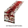 thumbnail image 3 of Honmine Christmas Tablecloth with Holiday Patterns, Festive Dining Table Cover for Decoration, Long 72.74 Inch Table Cloth for Party, Home, Event, 3 of 6