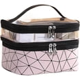thumbnail image 6 of Double Portable Large Capacity Makeup Bag , Travel-friendly Toiletry Bag for Makeup Storage, 6 of 6