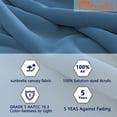 thumbnail image 6 of GRANDPATIO x SUNBRELLA 10 ft Square Patio Umbrella Deluxe NAPOLI Curvy Aluminium Offset Umbrella (Canvas Sapphire Blue, Square), 6 of 10