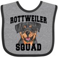 thumbnail image 3 of Inktastic Dog Rottweiler Squad Boys or Girls Baby Bib, 3 of 4