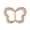 Butterfly-Gold, variant on Fashion Scarf Ring Heart Butterfly Women Solid Buckle Brooch Clips Scarves Gift-Oval-Gold