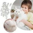 thumbnail image 5 of KMWGRE 20 Pcs Soft Nail Caps for Cats with Transparent Glue Pet Nail Control Protectors Indoor Outdoor Use Clear S, 5 of 7