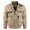 Khaki, variant on Men's Cargo Bomber Jacket Multi Pockets Zip Front Stand Collar Baseball Military Jackets Windbreaker Coat