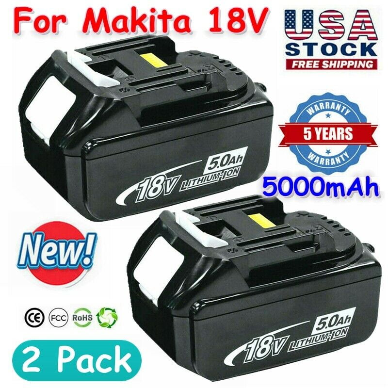 bilag Persona Smuk kvinde Sale! 2 x For Makita BL1830 18V 5.0Ah LXT Lithium BL1840 Battery BL1815  BL1845 - Walmart.com