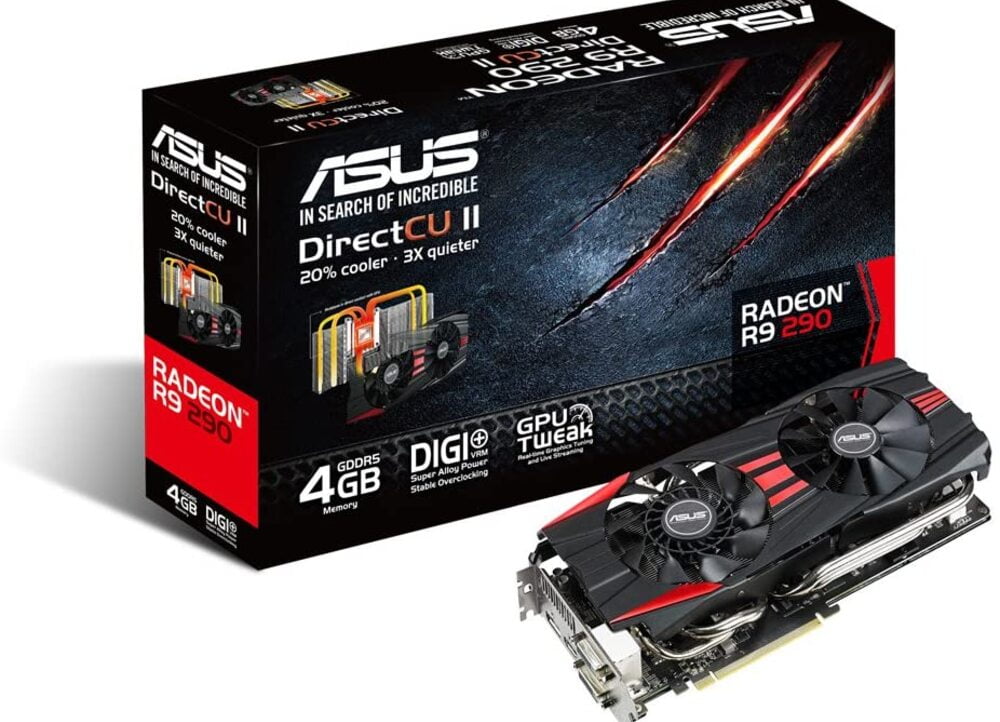 Asus Radeon R9 290 Series 4gb Ddr5 1000 Mhz Engine Clock Directcu Ii Oc Graphics Card New Open Box Walmart Com Walmart Com Asus Radeon R9 290 Series 4gb Ddr5 1000 Mhz Engine Clock Directcu Ii Oc Graphics Card New Open Box Walmart Com Walmart Com
