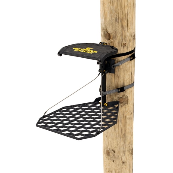 Rivers Edge® DuraLite™ Lever-Action Hang-On Treestand, Lightweight Cast Aluminum, Easy to Hang, Seat and Platform Leveling, Flip-Up TearTuff™ Seat, 21” x 28” Platform, RE580