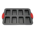 thumbnail image 2 of Mini Loaf Pan, Non Stick Coating Baking Bread Pan with Silicone Handle for Cheesecake, 2 of 8