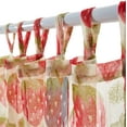 thumbnail image 3 of Urban Shop 38" x 63" Sheer Single Curtain Panel, Strawberry Print, 3 of 8