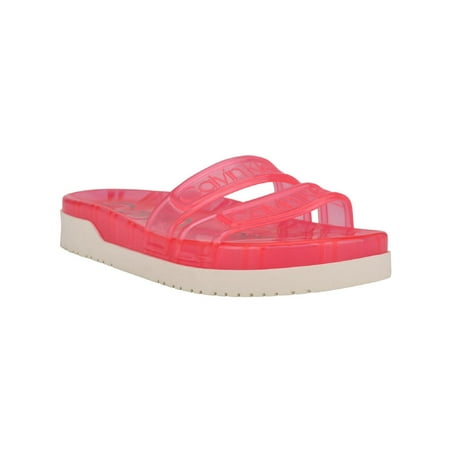 

Calvin Klein Womens Tobi Flat Slip On Pool Slides