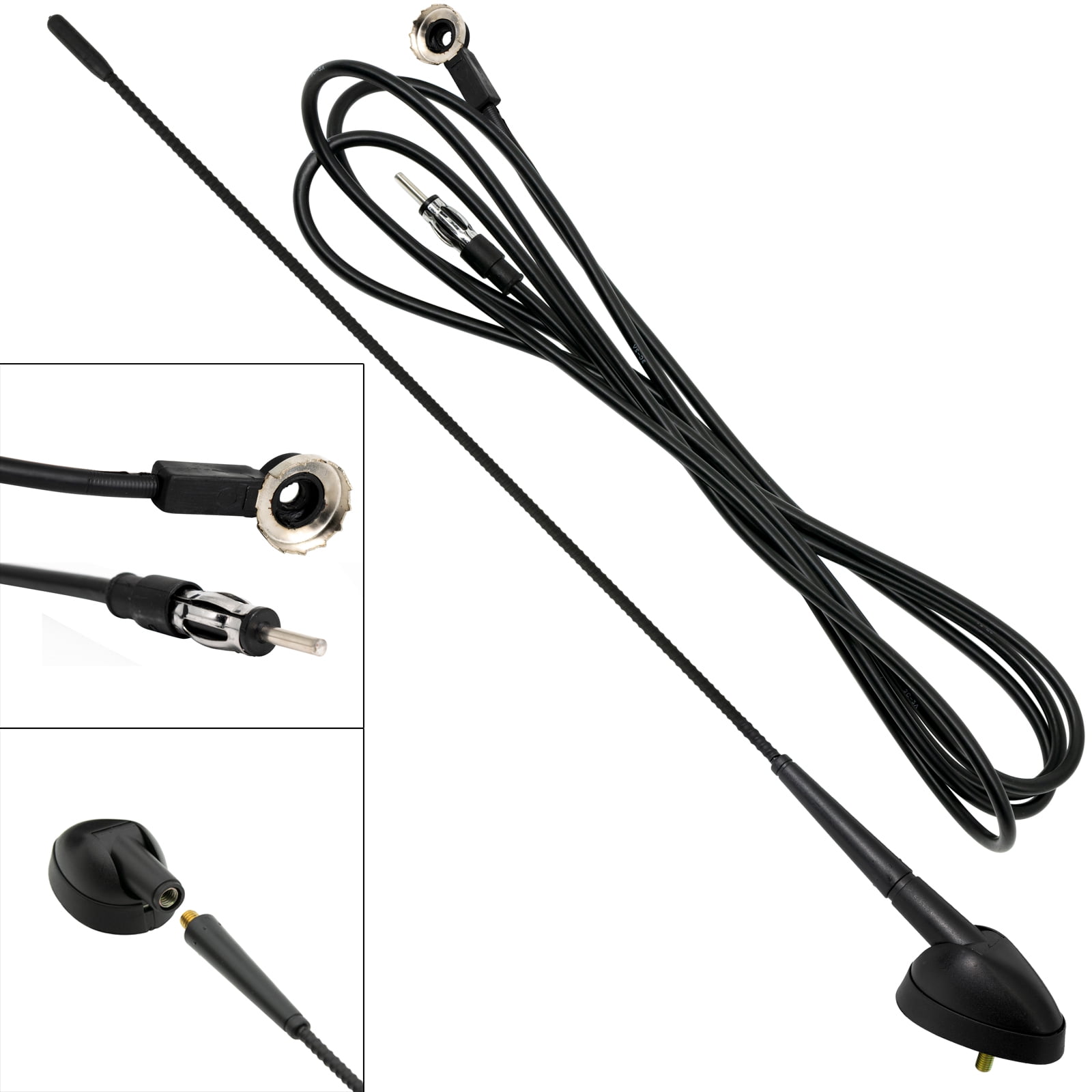 AUTOXBERT 76108MHz Universal Roof Mount AM/FM Car Radio Stereo Aerial