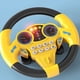 thumbnail image 2 of Bewildely ABS volante de conducción juguete de rol con efectos de simulación para niños juguetes de volante Kits de construcción modelo amarillo+negro, 2 of 6