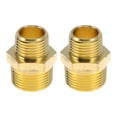 thumbnail image 1 of Accesorios de tubería de latón Unique Bargains 3/4" x 1/2"NPT nipple hexagonal reductor 2 piezas, 1 of 7
