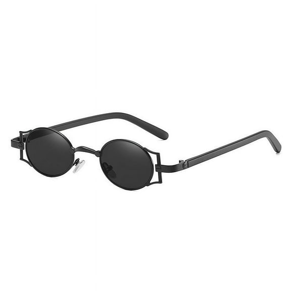 Unisex Steampunk Sunglasses Metal Frame with AC Lens and UV400 Protection Fashionable High Visible Light Perspective