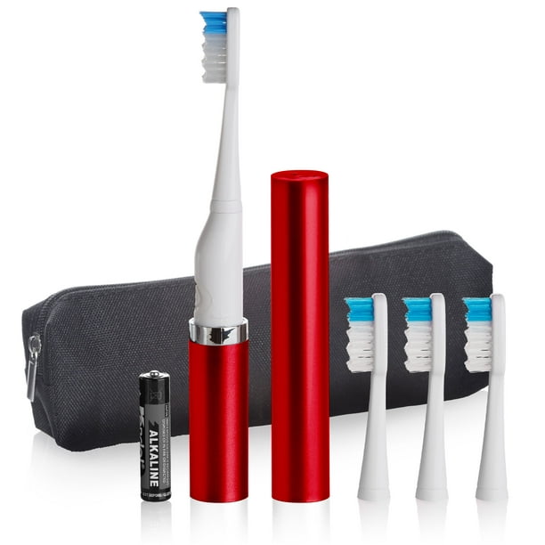Violife Slim Sonic Toothbrush With Traveler Case (Red ... Violife Slim Sonic Toothbrush With Traveler Case (Red ...