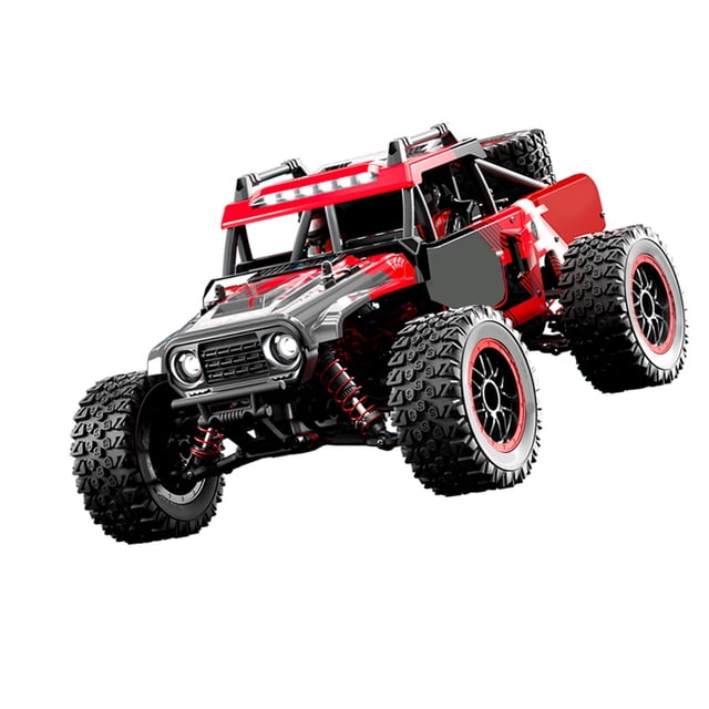 Remote Remote Control Truck Remote Control Car Off-road Car 48km/h 4WD 2.4GHz Full-scale Climbing Car with LED Lights for All Terrain 3 Battery