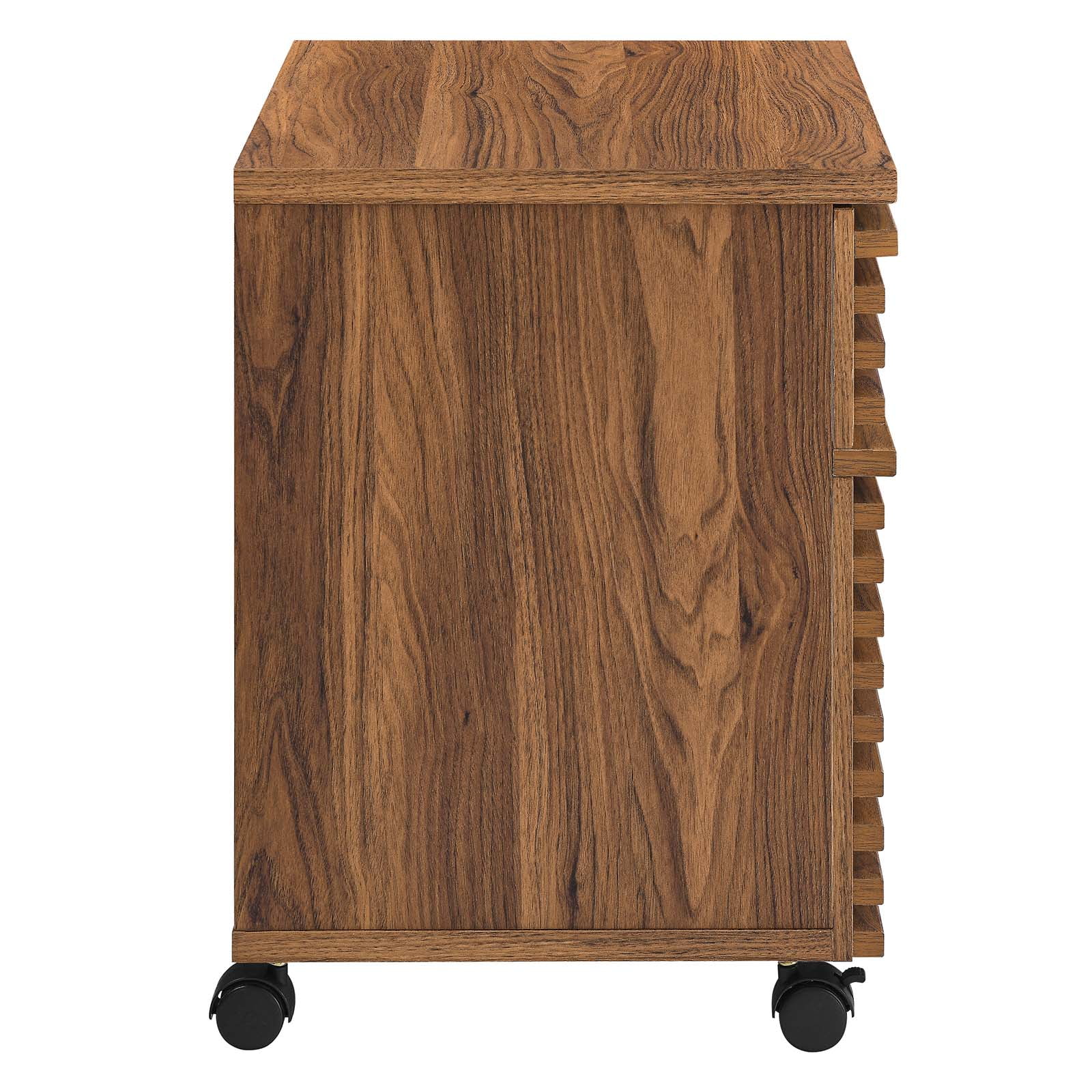 Modway Render Wood File Cabinet in Walnut