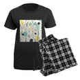 thumbnail image 5 of CafePress - Abstract Colorful Flowers Pattern Pajamas - Women's Short Sleeve Print T-Shirt and Pants Dark Cotton Pajama Set, 5 of 7
