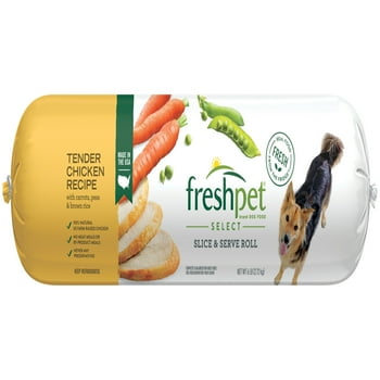 Freshpet y & Natural Dog Food, Fresh Chicken Roll, 6lb