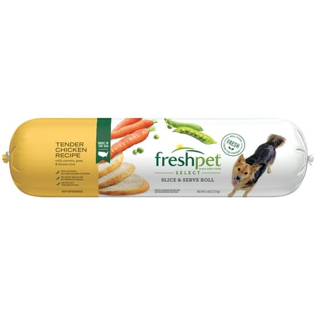 Freshpet Healthy & Natural Dog Food, Fresh Chicken Roll, 6lb
