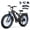black, variant on Skeri Electric Scooter Bike for Adults, 26"x4" Fat Tire Full Suspension E-Mountain Bicycle,750W (Peak 1200) Motor 48V 20Ah 7-Speed Ebike UL2849