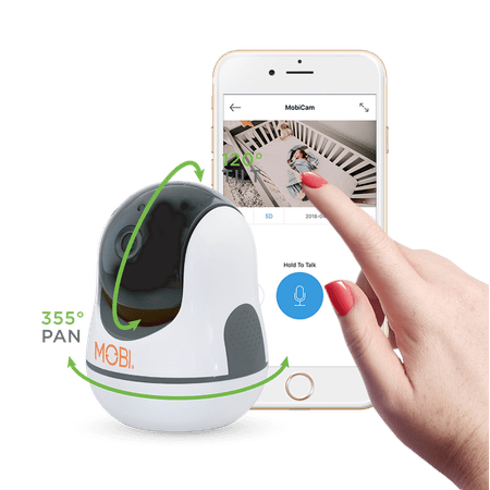 MobiCam HDX Smart HD WiFi Baby Monitoring Camera with Digital Pan, Tilt, Zoom and Two-way (Best Wifi Baby Camera)