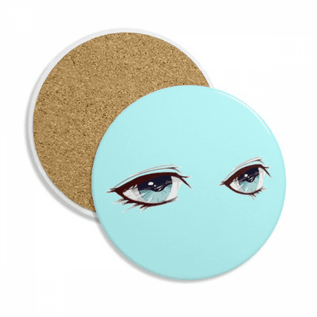 

Animation Cocs Side Eyes Coaster Cup Mug Tabletop Protection Absorbent Stone