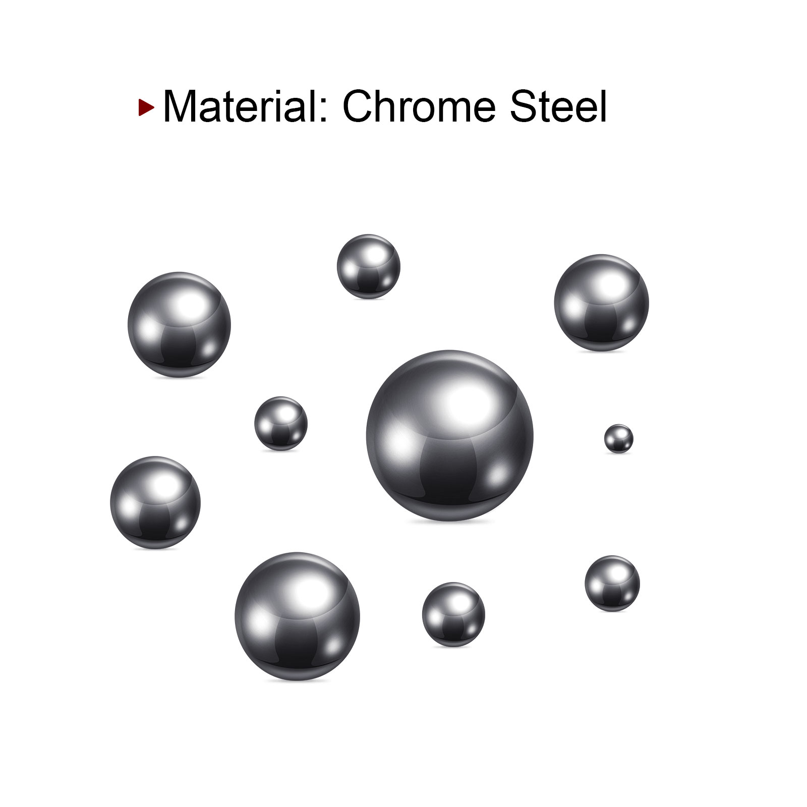 VXB 1000pc 3.5mm Diameter Chrome Steel Bearing Balls – G25, Precision, Model Pack#12066