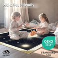thumbnail image 4 of ODIKA 8'x10' Machine Washable Non-Slip Area Rug, Celestial Starburst with Radiant Symmetrical Points and Pewter Details High Traffic Rug, Gold, 129834, 4 of 7