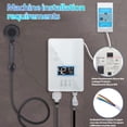 thumbnail image 3 of FELTECHELECTR Calentador de agua eléctrico para ducha: Calentador de agua instantáneo sin tanque con cabezal de ducha e interruptor de aire - Instantáneo para baño, enchufe estadounidense, 3 of 7
