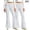 White, variant on BXJX Girls Leggings 2 Pieces 10-12, Sports Elastic Waist Stretchy Slim Base Layer Flare Pants