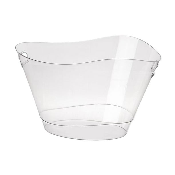 Cubo de hielo cubo de champán con bañera de fiesta transparente gran capacidad enfriadores de vino cubeta de cerveza de hielo para el hogar al aire