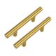 thumbnail image 1 of Tiradores dorados de 2 piezas para cómoda, tiradores para cajones con barra en T, centros de orificios de 64mm, 1 of 2