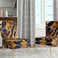 thumbnail image 2 of Designart « Formes Géométriques Multicolores Vibrantes en Orange IV » Fauteuil d'Appoint Moderne Rembourré Multicolore - Fauteuil Moderne pour Chambre, 2 of 7