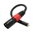 thumbnail image 2 of Portable Stereo Microphone Adapter Cord 3.5 Female to XLR Male Jack Wire Cable, 2 of 5