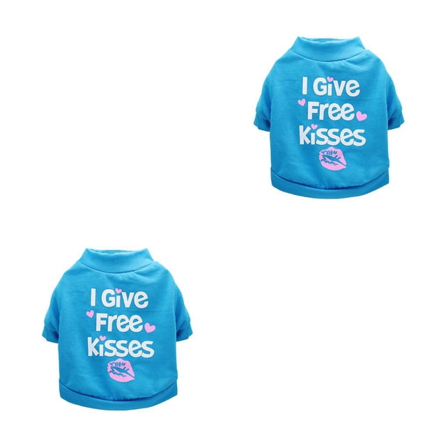 Camisa de Algodón para Perro Methold Disfraz Azul L
