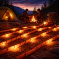 thumbnail image 4 of Festive Living Solar Luminous Paracord Rope, 23ft Solar-Powered Orange Glow Rope with Remote, 8 Lighting Modes + Timer, 500 mAh Battery, IP66 Waterproof for Outdoor Camping, 4 of 8