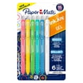 thumbnail image 1 of Paper Mate InkJoy Bright Pens, Gel Pens with Paint-like Ink, Medium Point (0.7 mm), Retractable, Assorted Brighter Colours, 6 Count, 1 of 10