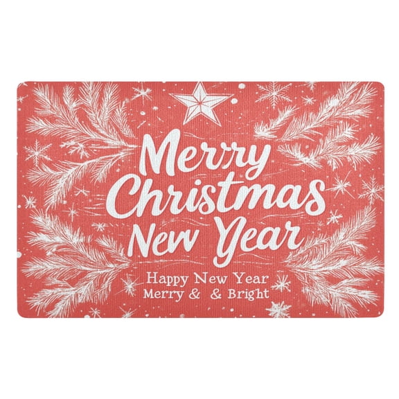 BZSMCE Floor Mats 32x20in Full Print for Christmas Day Creativity Doormats