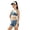 Navy Swimwear, variant on CAIVO Girls 3 Piece Bikini Young Kids Patchwork Color Swimming With Shorts Bathing Suit Tween Summer Swimwear Birthday Swimsuit Sets