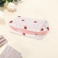 thumbnail image 3 of Unique Bargains 1 Pc Women Small Persimmon Makeup Bag for Travel Vacation Pink Polyester, 3 of 4