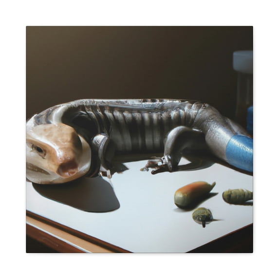 Skink in Realism Style - Canvas