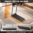 thumbnail image 2 of Alvantor 2.5HP Walking Pad Treadmill, Manual Incline Under Desk Treadmill with Shock Absorption for Small Apartments, Black, 2 of 7