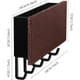 thumbnail image 3 of pieza, negro - Gancho para llaves de pared, porta cartas y llaves, organizador, montado en la pared, con 5 ganchos para llaves, para el hogar y la oficina., 3 of 5