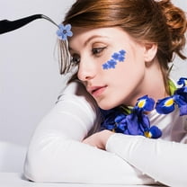 FurNest 20PCS Blue Forget Me Not Flowers Dried Pressed Nature Craft Flo